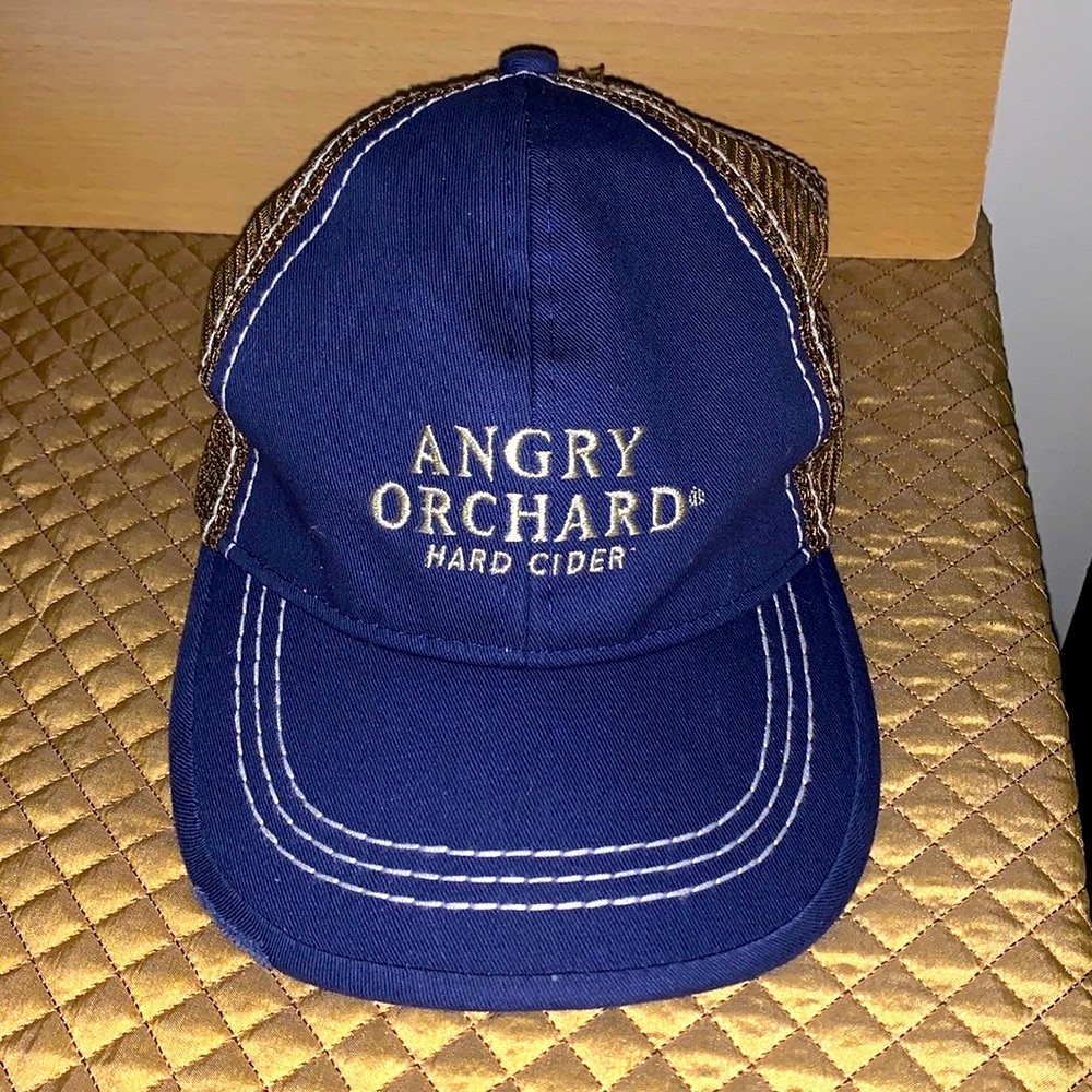 Angry Orchard Hard Cider Distressed Trucker Hat